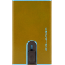 Чехол для кредитных карт PIQUADRO BLUE SQUARE PP4825B2BLR/G желтый натуральная кожа