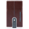Чехол для кредитных карт PIQUADRO BLUE SQUARE PP4825B2R/MO (коричневый)
