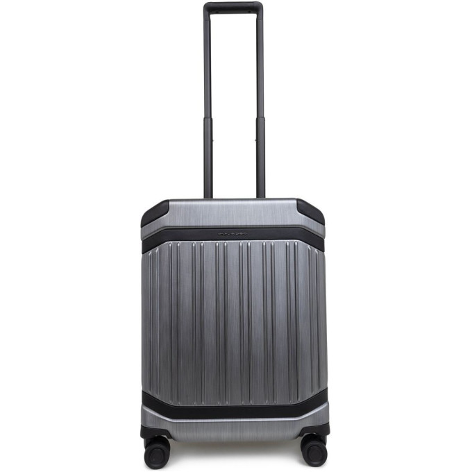 Чемодан PIQUADRO PQ LIGHT PREMIUM BV4425PQLP/GRN 40x55x20см 37л 2.8кг поликарбонат/алюминий/натуральная кожа серый
