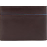 Кошелек мужской PIQUADRO BLUE SQUARE REVAMP PU6190B2VR/MO коричневый натуральная кожа