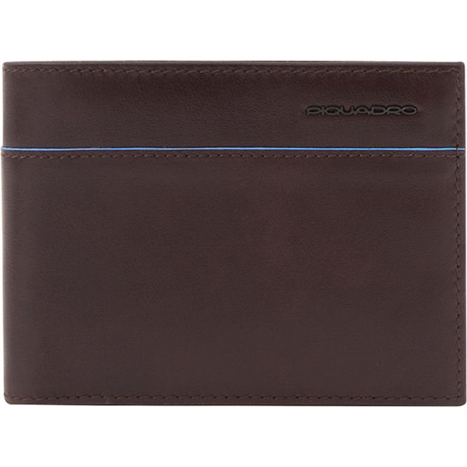 Кошелек мужской PIQUADRO BLUE SQUARE REVAMP PU6190B2VR/MO коричневый натуральная кожа