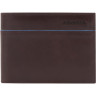 Кошелек мужской PIQUADRO BLUE SQUARE REVAMP PU6190B2VR/MO коричневый натуральная кожа