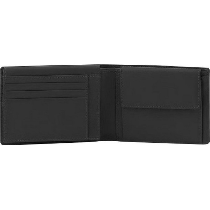 Кошелек мужской PIQUADRO GIO PU1392S124R/N черный полиэстер/натур.кожа