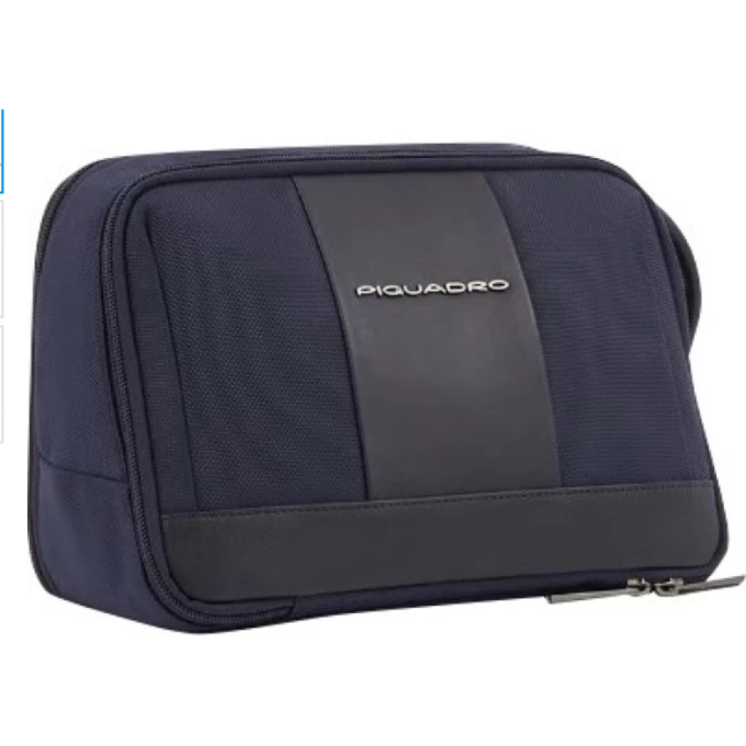 Косметичка PIQUADRO BRIEF2 BY6148BR2/BLU синий натур.кожа/ткань