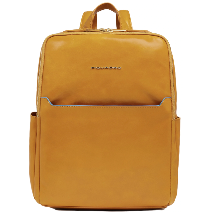 Рюкзак женский PIQUADRO BLUE SQUARE CA6678B2/G горчичный кожа