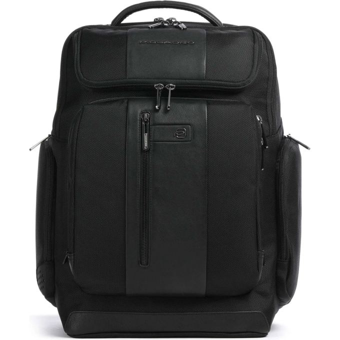Рюкзак мужской PIQUADRO BRIEF2 CA5477BR2/N черный ткань/натуральная кожа