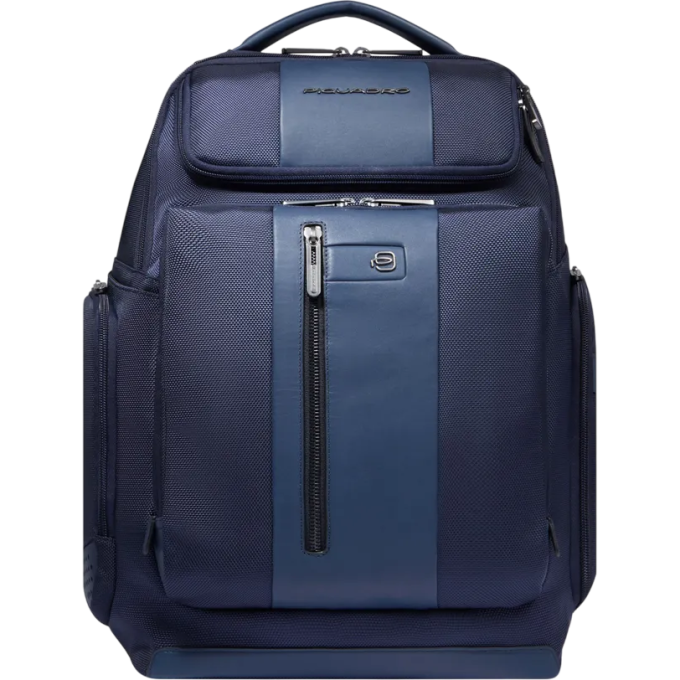 Рюкзак мужской PIQUADRO BRIEF2 CA5477BR2/BLU синий ткань/натуральная кожа