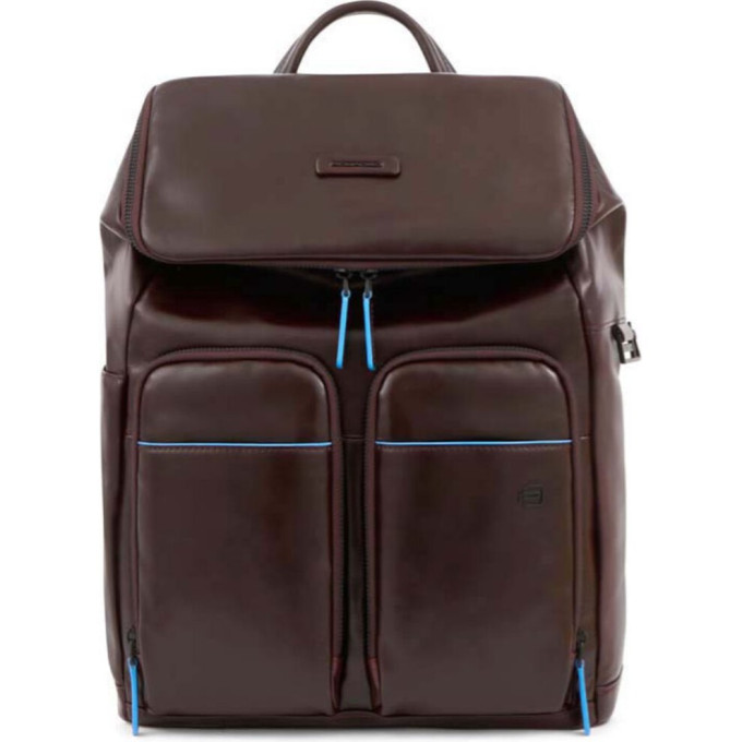 Рюкзак PIQUADRO BLUE SQUARE REVAMP CA6104B2V/MO коричневый кожа