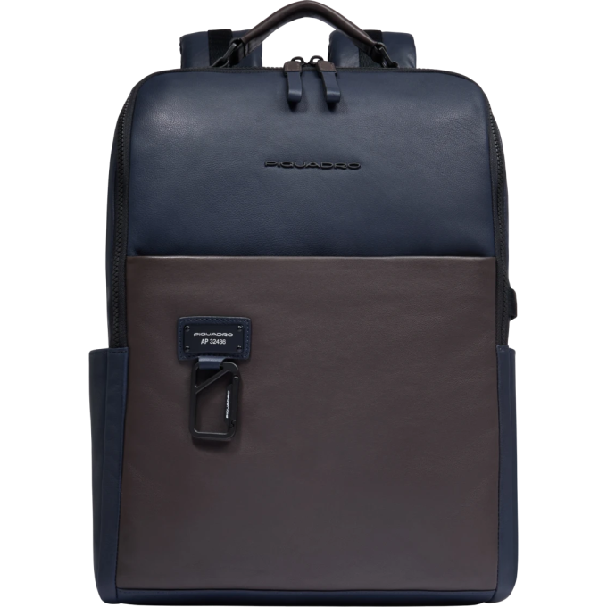 Рюкзак PIQUADRO HARPER CA4818AP/BLUTM синий/коричневый