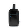 Рюкзак слинг мужской PIQUADRO BLUE SQUARE CA6898B2/N черный кожа