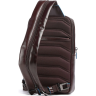 Рюкзак слинг мужской PIQUADRO BLUE SQUARE CA6589B2/MO красное дерево