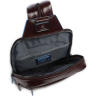 Рюкзак слинг мужской PIQUADRO BLUE SQUARE CA6589B2/MO красное дерево