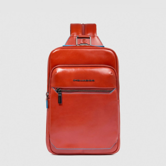 Рюкзак слинг мужской PIQUADRO BLUE SQUARE CA6589B2/CU4 табачный