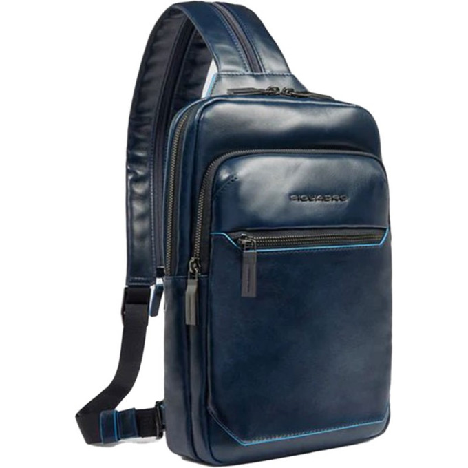 Рюкзак слинг мужской PIQUADRO BLUE SQUARE CA6589B2/BLU2 темно-синий