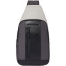 Рюкзак слинг мужской PIQUADRO BRIEF2 SPECIAL CA4536BR2S/GRN серый/черный
