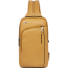 Рюкзак слинг мужской PIQUADRO CRONUS CA6686S134/G горчичный