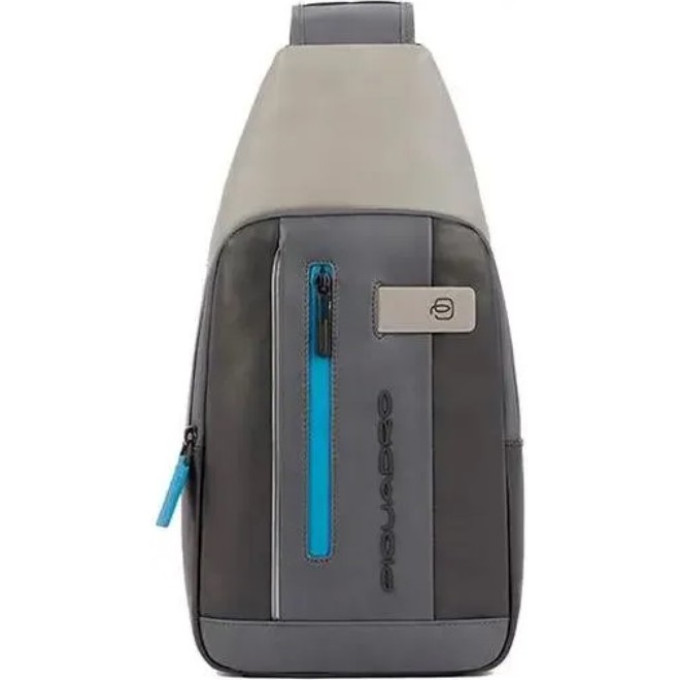 Рюкзак слинг мужской PIQUADRO URBAN CA4536UB00L/NGR черный/серый кожа