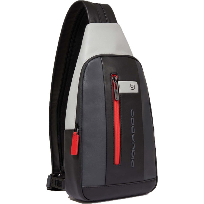 Рюкзак слинг мужской PIQUADRO URBAN CA6540UB00/GRN серый/черный