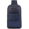 Рюкзак слинг PIQUADRO FINN CA5982S123/BLU синий кожа
