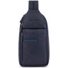 Рюкзак слинг PIQUADRO PAAVO CA6027S122/BLU синий кожа