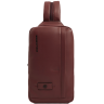 Рюкзак слинг PIQUADRO RUSSEL CA6764W137/CU красное дерево кожа