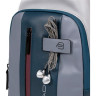Рюкзак слинг PIQUADRO URBAN CA4536UB00/GRBO серый/бордовый
