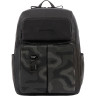 Рюкзак унисекс PIQUADRO HARPER SPECIAL CA3349APS/NCAM черный камуфляж кожа