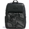 Рюкзак унисекс PIQUADRO HARPER SPECIAL CA3349APS/NCAM черный камуфляж кожа