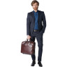 Сумка дорожная PIQUADRO BLUE SQUARE 20x55x40см 20л. 2.58кг. кожа коричневый