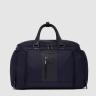 Сумка дорожная PIQUADRO BRIEF2 BV6305BR2/BLU синяя нейлон/натуральная кожа