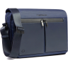 Сумка-мессенджер для ноутбука PIQUADRO ORION CA6627S136/BLU синий ткань/натуральная кожа